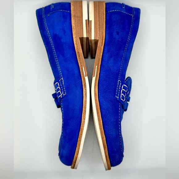 Johnston & Murphy Blue Suede Shoes - Picture 6 of 10